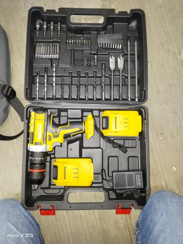 Customer photo review of Rotomartillo Taladro Inalambrico Atornillador 20v 300w 69pz