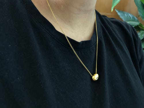 Customer photo review of Pebble Pendant