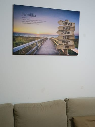 Customer photo review of Lienzo personalizado “Embarcadero”