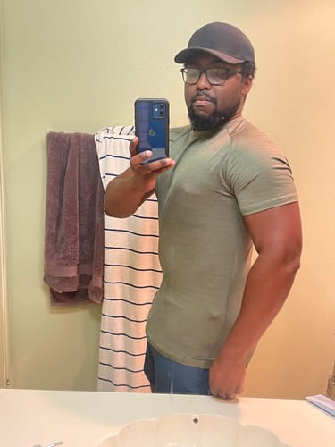 Customer photo review of Liner Shorts 7" - Blue