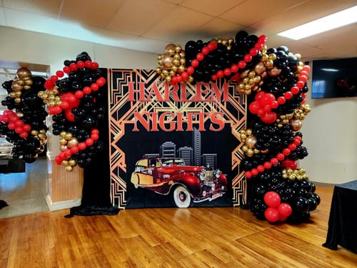 Customer photo review of 40th Birthday Party Backdrop