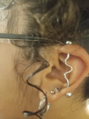 Customer photo review of Wavy Industrial Barbell