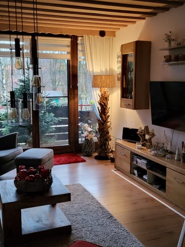 Customer photo review of Stehlampe Treibholz CLEON | Höhe 165 cm | Lampenschirm Natur