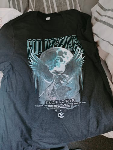 Customer photo review of Theophany 'Samson' Lightweight T-Shirt