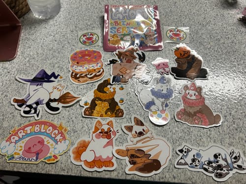 Customer photo review of 10 Stickers