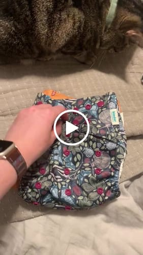 Customer video review of Patterned Basics Pocket Cloth Diaper with Athletic Wicking Jersey Version 2.0