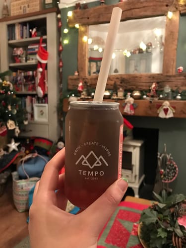 Customer photo review of Christmas Edition: Bubble Tea Cans - 4 Pack