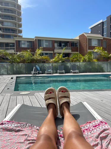 Customer photo review of Cushion Sandals - Cloud Slides