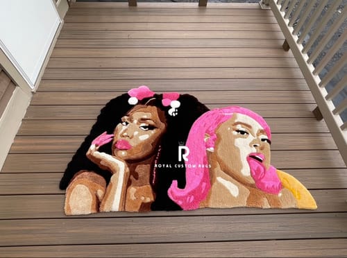 Customer photo review of Primary Tufting Cloth (Pre-Cut)