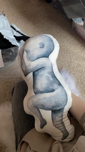 Customer photo review of Birth Pillow Watercolor One