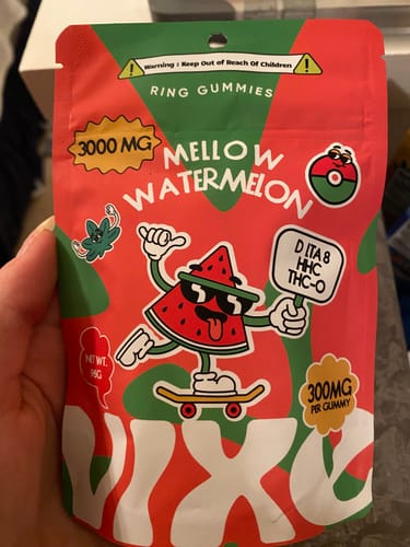 Customer photo review of Vixe Gummy Rings - Mellow Watermelon