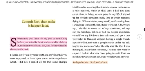 Customer photo review of The Illusion Of Impossible: 15 Powerful Principles to Overcome Limiting Beliefs, Unlock Your Potential, & Change Your Life