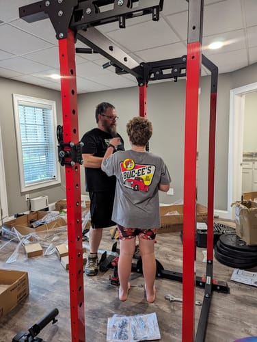 Customer photo review of Major Fitness F22 All-In-One Home Gym Power Rack