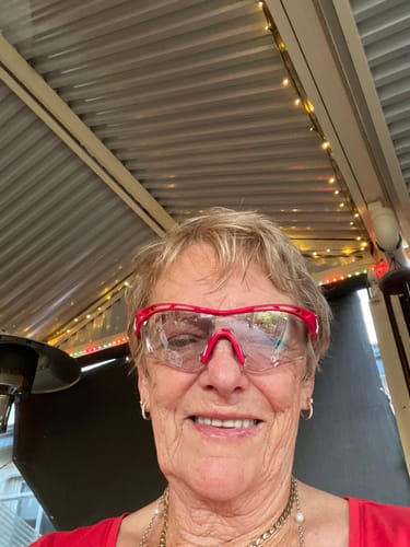 Customer photo review of Rudy Project Tralyx Slim Rubin Photochromic Black Lenses