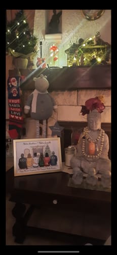 Customer photo review of Affiche Personnalisée - Papy, Mamie, Papa, Maman et Enfants Noël