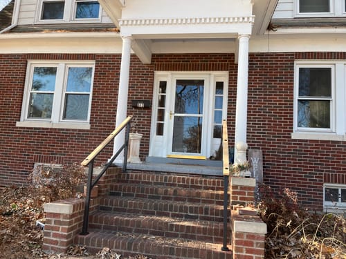 Customer photo review of Indoor/Outdoor Handrail Kit for Stairs