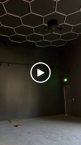 Customer video review of HEX LED Garage Light Custom Order