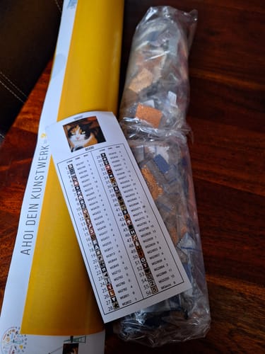 Customer photo review of Dein Wunschmotiv - als Diamond Painting (eckige Steine)