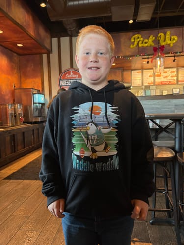 Customer photo review of Waddle Waddle Hoodies