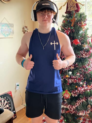 Customer photo review of Premium Cut Off - Navy Blue