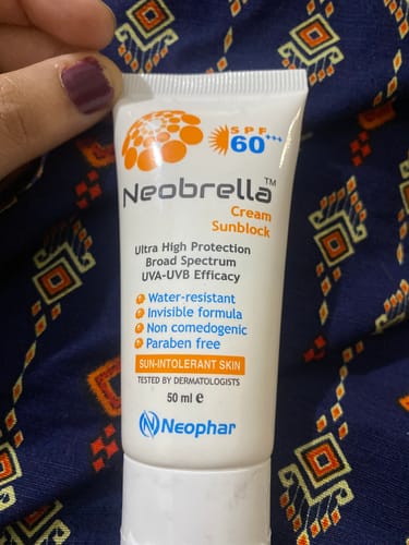 Customer photo review of Neobrella Sunblock Cream SPF60 PA+++