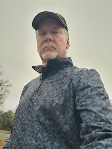 Customer photo review of Men's Q-Zip + Beanie