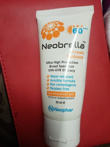 Customer photo review of Neobrella Sunblock Cream SPF60 PA+++
