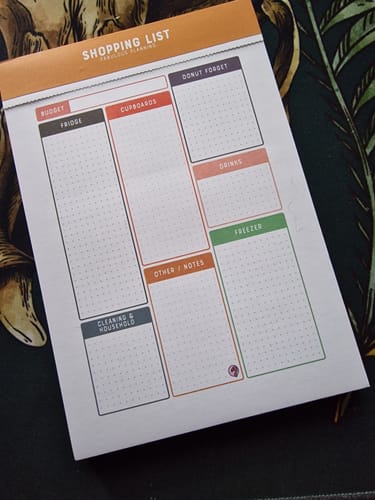 Customer photo review of A5 - Shopping List - Colourful