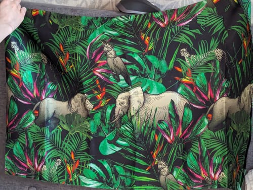 Customer photo review of Jungle Pure Silk Pillowcase