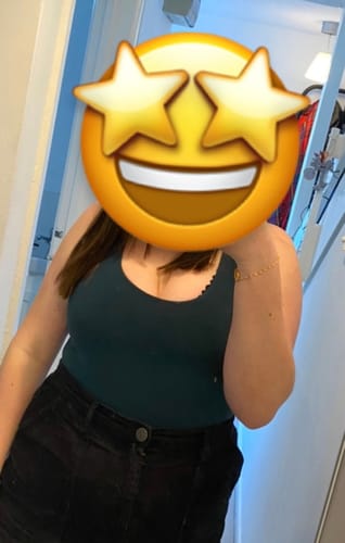 Customer photo review of Longer In The Body Seamfree -'Joy' Low Neck Bodysuit - Forest Green
