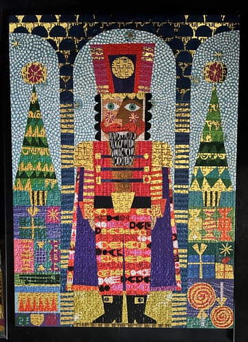 Customer photo review of Festive Nutcracker Gold Foil | 1000 Piece Holiday Jigsaw Puzzle