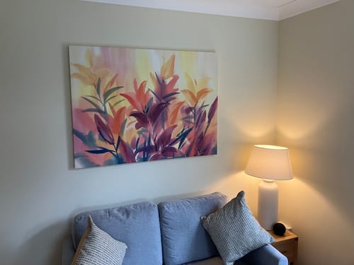 Customer photo review of Summer Lily Flowers Canvas Print