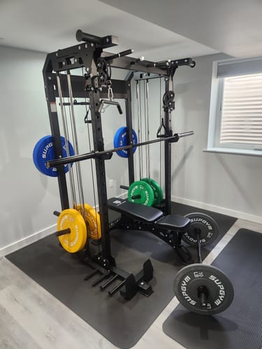 Customer photo review of MAJOR All-in-One Home Gym Power Rack Package Raptor F22