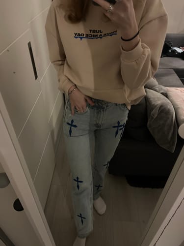 Customer photo review of CROSS STRAIGHT LEG JEANS