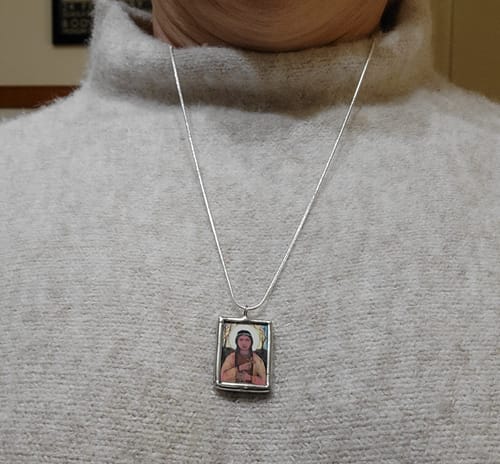 Customer photo review of Kateri Tekakwitha Pendant