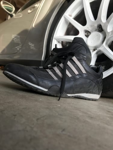 Customer photo review of Men's GrandPrix Sneaker in Asphalt (Black and Gray)