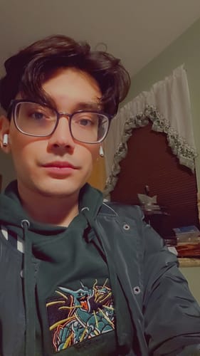 Customer photo review of #384 Sky High Embroidered Hoodie