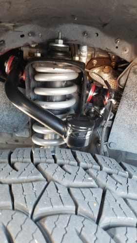 Customer photo review of For 2-4" Lift 2005-2023 6 lug Toyota Tacoma Front Upper Control Arm Suspension Lift Kit