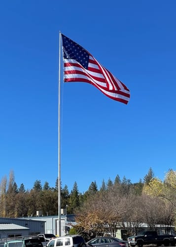 Customer photo review of Heavy Duty American Flag - Outdoor Nylon - Made In USA