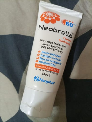 Customer photo review of Neobrella Sunblock Cream SPF60 PA+++