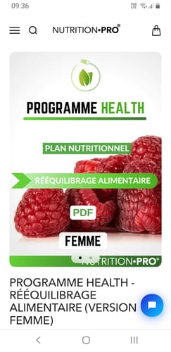 Customer photo review of PROGRAMME HEALTH - RÉÉQUILIBRAGE ALIMENTAIRE (VERSION FEMME)
