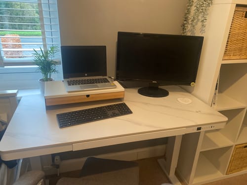 Customer photo review of E-Max Desk Height Adjustable