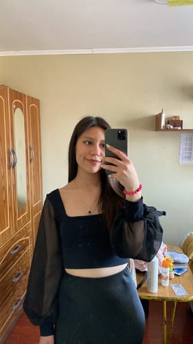 Customer photo review of COLLAR BLACK DALI BAÑO DE ORO