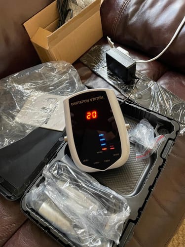 Customer photo review of 4 in 1 40k Cavitation RF Body Slimming Machine