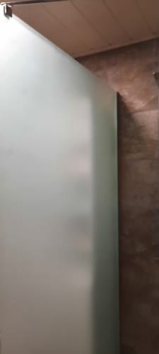 Customer photo review of SONNI Walk In Dusche Duschabtrennung Duschwand Nano Vollsatiniert ESG-Glas Glasstärke 8/10mm Breite 70-140cm