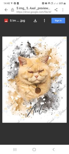 undefined review of Your Cat as Watercolor Portrait image 1 out of 1