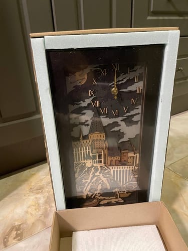 Customer photo review of HOGWARTS 3D WALL CLOCK