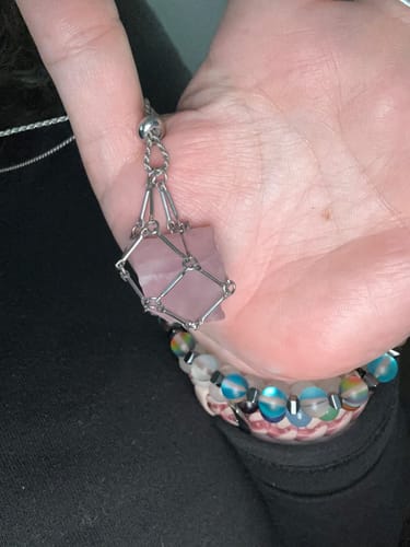 Customer photo review of Crystal Necklace Pouch (Crystal Not Included)