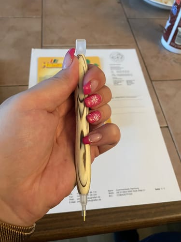 Customer photo review of Premium Diamond Painting Stift Echtholz handgefertigt