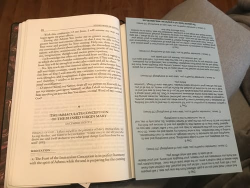 Customer photo review of Prayer Card-Surrender Novena (Package of 10)